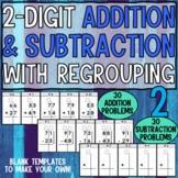 Double Digit Addition & Subtraction with Regrouping 2 (Inc