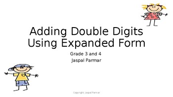 Preview of Double Digit Addition Using Expanded Form