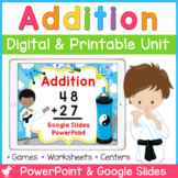 Double Digit Addition With Regrouping | Digital and Printable | Google Slides