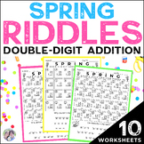 Double Digit Addition With Regrouping Worksheets | Spring 