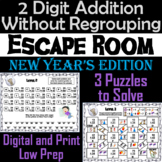 Double Digit Addition Without Regrouping Game: New Year's 
