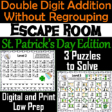 Double Digit Addition Without Regrouping Game: St. Patrick