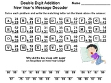 Double Digit Addition Without Regrouping New Year's Math Activity