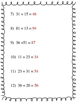 double digit addition worksheet by the beach teach shop tpt