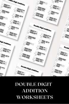 Preview of Double Digit Addition Worksheet