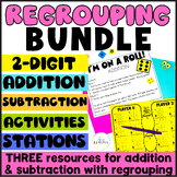 Addition & Subtraction w/ Regrouping | Double Digit Regrou