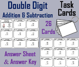 Double Digit Addition Task Cards Activity