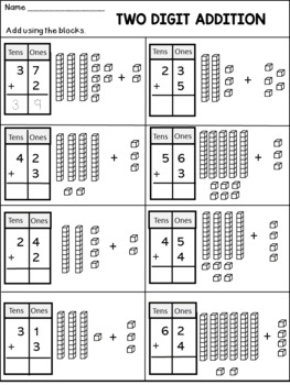 Double Digit Addition and Subtraction Without Regrouping BUNDLE | TpT