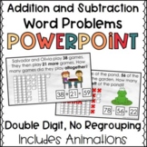 Double Digit Addition and Subtraction Word Problems PowerP