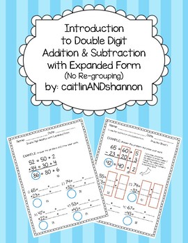 Preview of Introduction to Double Digit Addition and Subtraction with Expanded Form