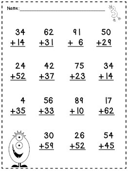 Double Digit Addition and Subtraction without Regrouping | TpT