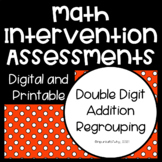 Double Digit Addition with Regrouping Progress Monitoring 