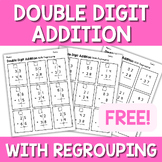 Double Digit Addition with Regrouping Worksheet | Differen