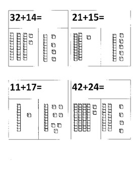 Double Digit Addition with base ten blocks by I luv math | TpT