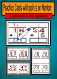 Double Digit Addition with regrouping-Practice Cards(Touch