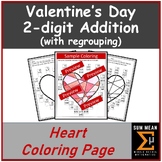 Double Digit Addition (with regrouping) | Valentine's Day 