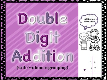 Preview of Double Digit Addition with/with regrouping