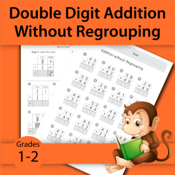 Double Digit Addition without Regrouping Worksheets by Pretty Simple ...