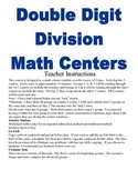 Double Digit Division Math Centers and Activities