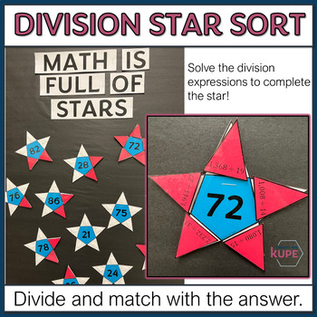 Trilha da divisão  Star bulletin boards, Math lessons, Bulletin board sets