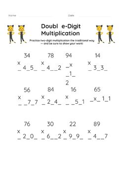 Preview of Double-Digit Multiplication