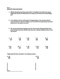 Double Digit Multiplication Assessment-Leveled