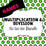 Double Digit Multiplication & Long Division Tic Tac Toe Ga