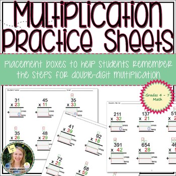 Preview of Double-Digit Multiplication Practice Sheets