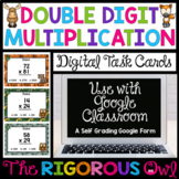 Double Digit Multiplication Task Cards | Digital Google Fo