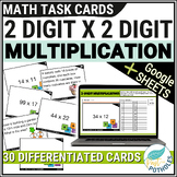 Double Digit Multiplication Task Cards Math Games, Math Re