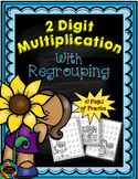 Double Digit Multiplication With Regrouping, Two Digit Mul