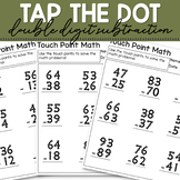 Touch Number Math Double Digit Subtraction Worksheets