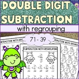 Double Digit Subtraction - With Regrouping (Two Digit Subtraction) Worksheets