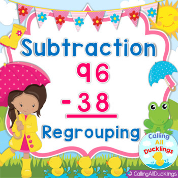 Preview of Double Digit Subtraction With Regrouping Digital | Google Slides | PowerPoint