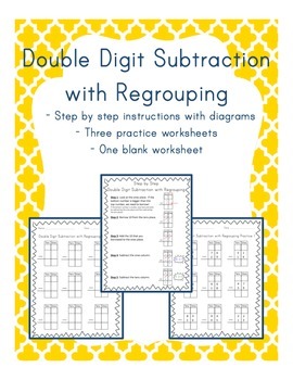 Preview of Double Digit Subtraction with Regrouping