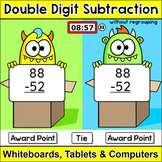 Double Digit Subtraction without Regrouping Game - Monster