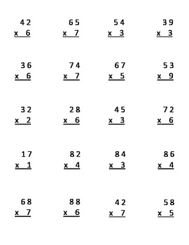 double digit by single digit multiplication by miss pullen tpt