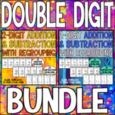Double Digit Addition & Subtraction with Regrouping Worksh