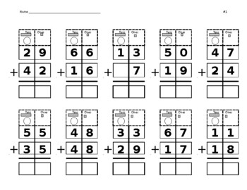 Preview of Double Digit with regrouping