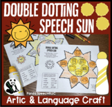 Double Dotting Speech Sun  A Speech Therapy Art Activity