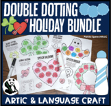 Double Dotting Speech Therapy Art Activity Holiday Bundle 