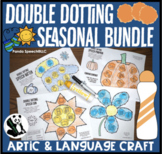 Double Dotting Speech Therapy Art Activity Seasonal Bundle