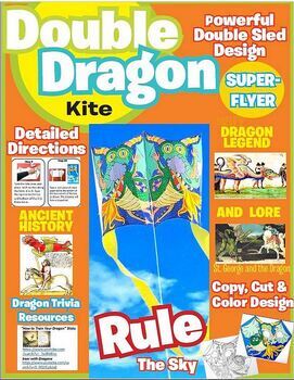 Preview of Medieval Double Dragon Kite - DIY Stem/Steam Activity