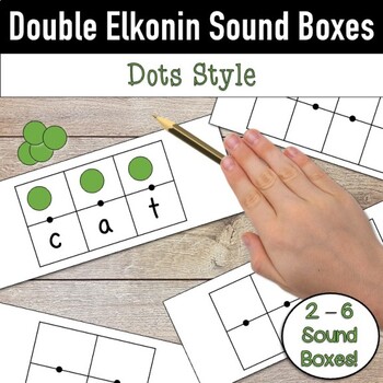 Preview of Double Elkonin Sound Boxes: Dots Style (Personal & Commercial Use)