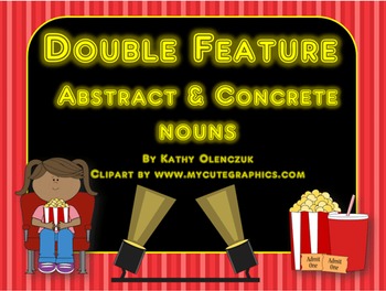 Preview of Abstract & Concrete Nouns - A Language Smarboard Game