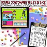 Double Final Consonants - Phonics Worksheets - ELA Centers