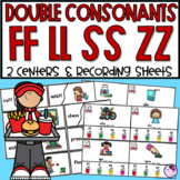 Double Final Consonants - FF LL SS ZZ - Phonics Centers