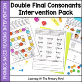 Double Final Consonants Intervention Pack | No-Prep, Phoni