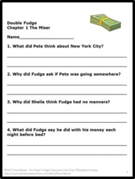 10 with grade worksheets math answers for Fudge  Rosa TpT  by Comprehension Mauer Double Reading