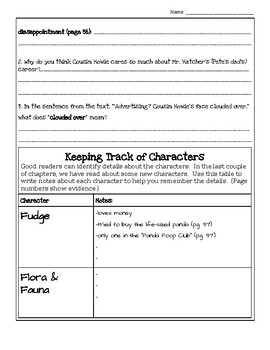 Double Fudge Study Guide Ch 8-10 by E v e r y S e c o n d C o u n t s